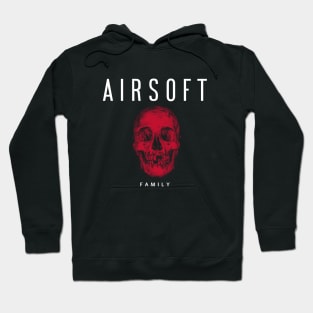 Airsoft Family - Red Skull Hoodie